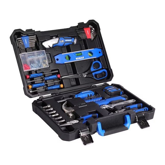 Kobalt 158 -Piece Blue Household Tool Set with Folding Case: $50