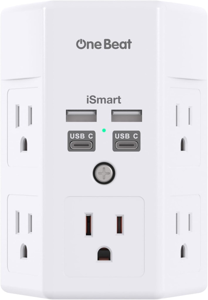 One Beat 5-Outlet Multi-Plug Outlet Extender: $6.98 One Beat 5-Outlet Multi-Plug Outlet Extender: $6.98