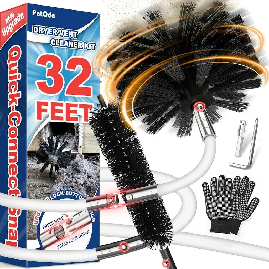 PetOde 32-Foot Dryer Vent Cleaner Kit: $17.94