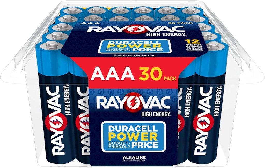 Rayovac High Energy AAA Batteries 30-Pack: $9.61 via Sub & Save