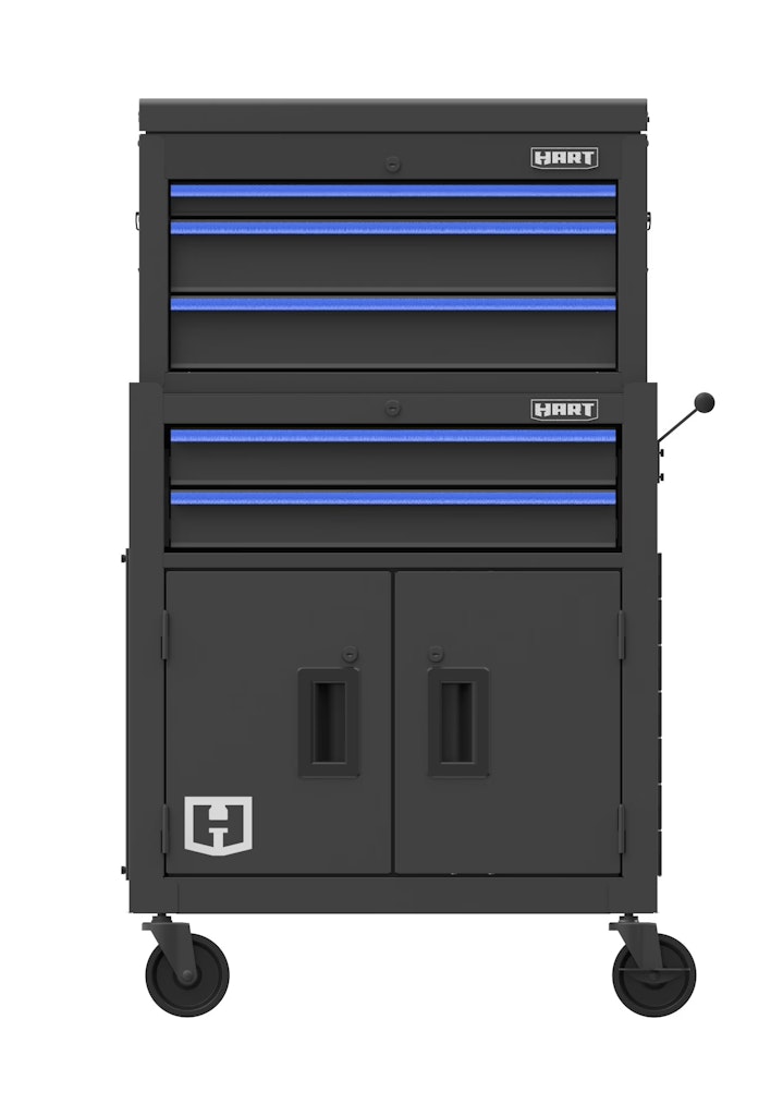Hart 24" Steel Tool Chest Combo with Built-In Power Strip: $135