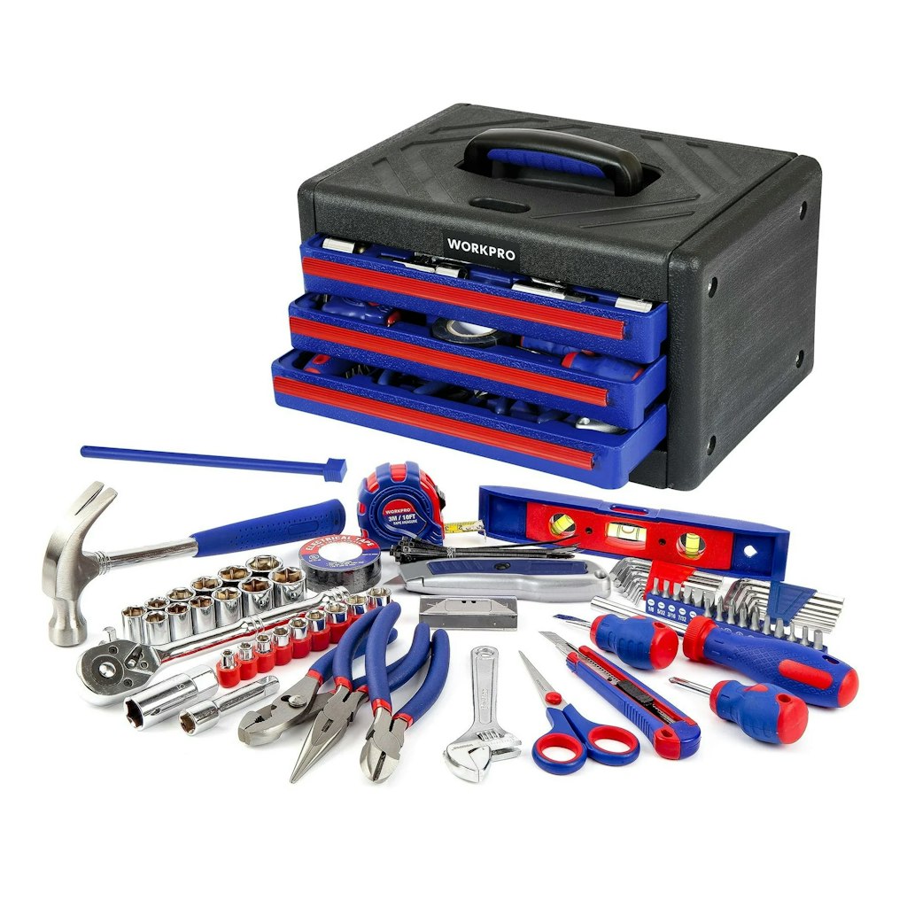 WorkPro 125-Piece Household Tool Kit: $45