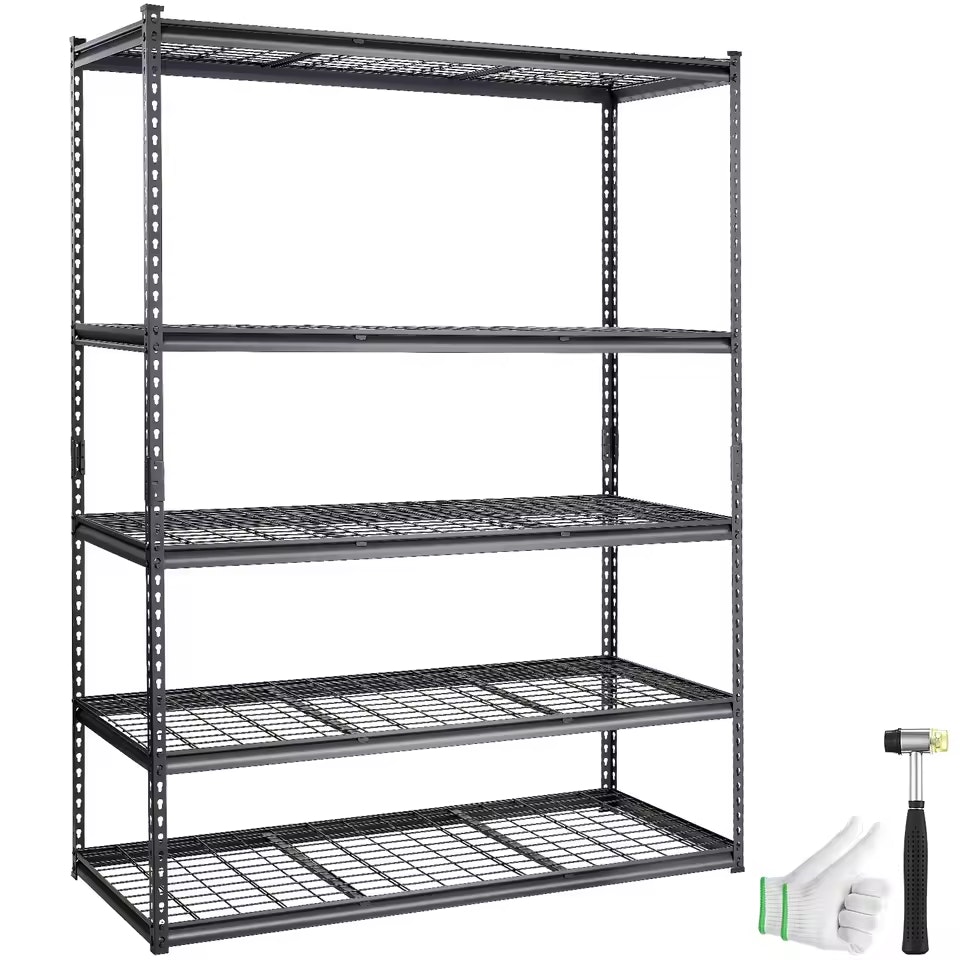 SucceBuy 5-Tier Adjustable 2000 lbs. Storage Shelving Unit: $94 SucceBuy 5-Tier Adjustable 2000 lbs. Storage Shelving Unit: $94