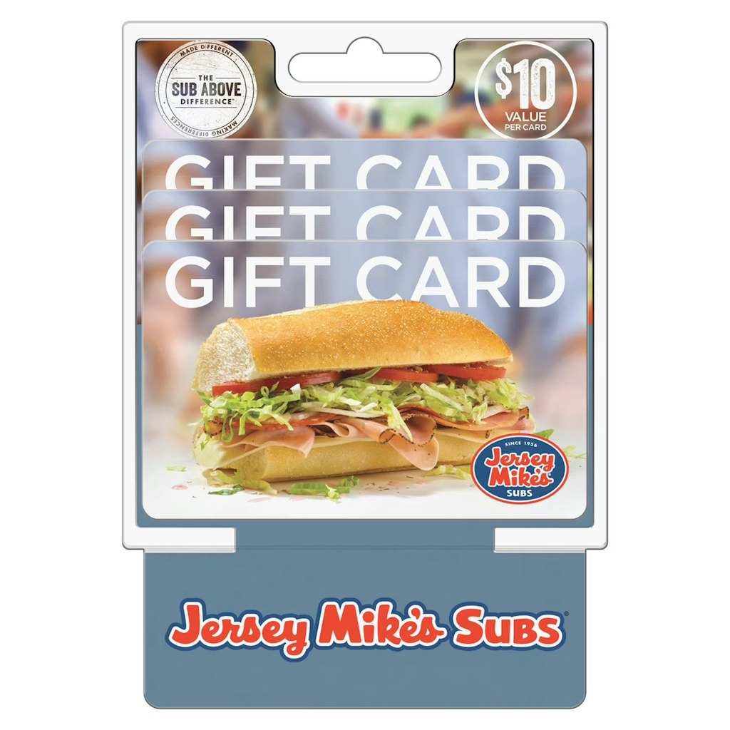 $30 Jersey Mike's Gift Card at Sam's Club: $29