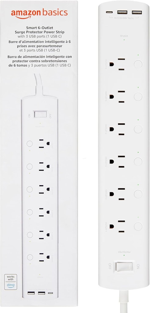 Amazon Basics Smart Plug Power Strip: $24 Amazon Basics Smart Plug Power Strip: $24