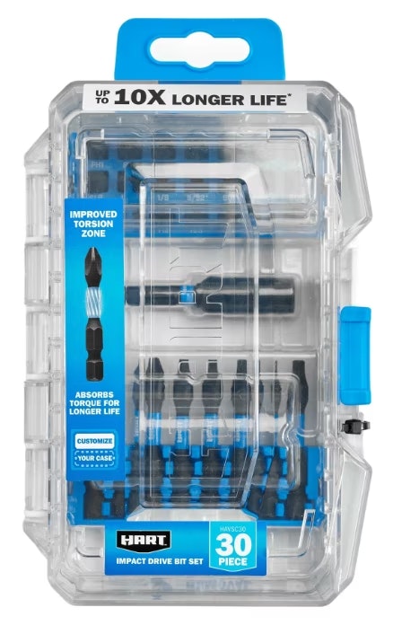 Hart 30-Piece Impact Drive Bit Set: $6.97 Hart 30-Piece Impact Drive Bit Set: $6.97