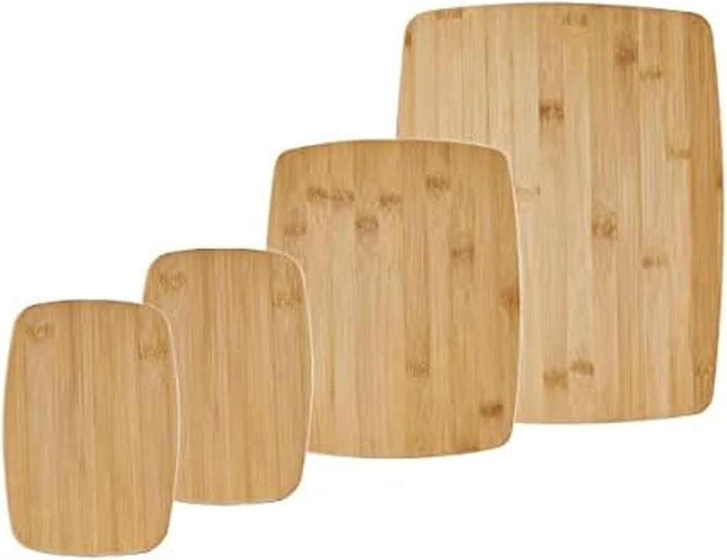 Farberware 4-Piece Reversible Bamboo Cutting Board Set: $9.99
