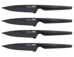Cuisine::pro iD3 Black Samurai 4-Piece Steak Knife Set: $70