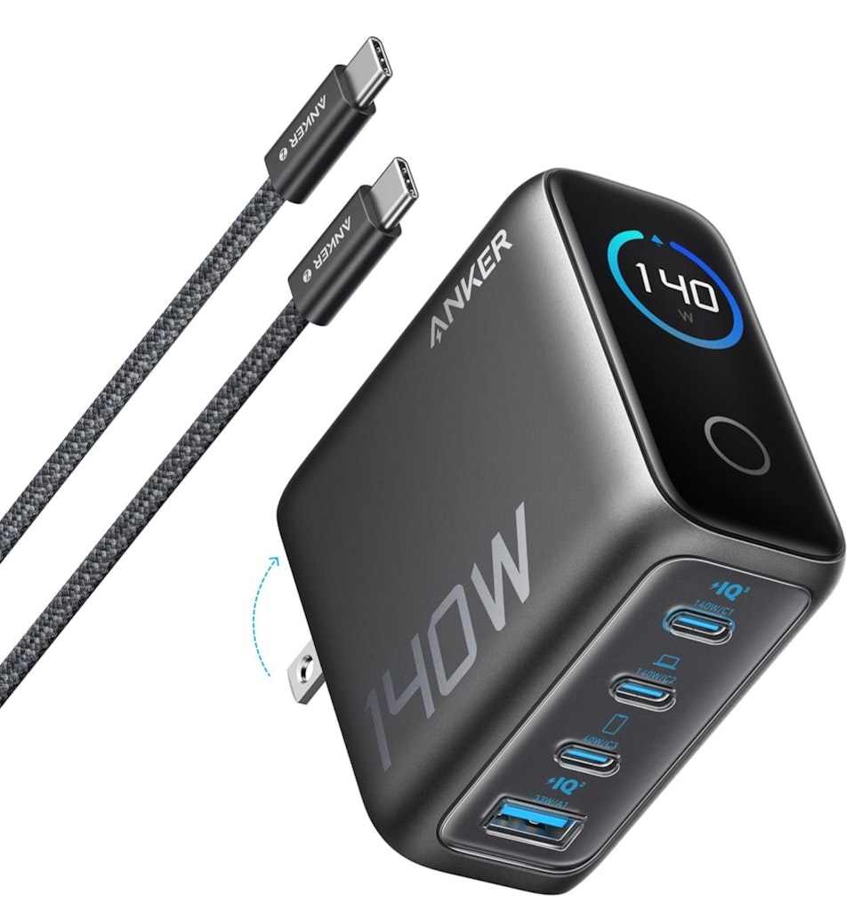 Anker 140W 4-Port GaN USB-C Charger: $60 w/ Prime Anker 140W 4-Port GaN USB-C Charger: $60 w/ Prime