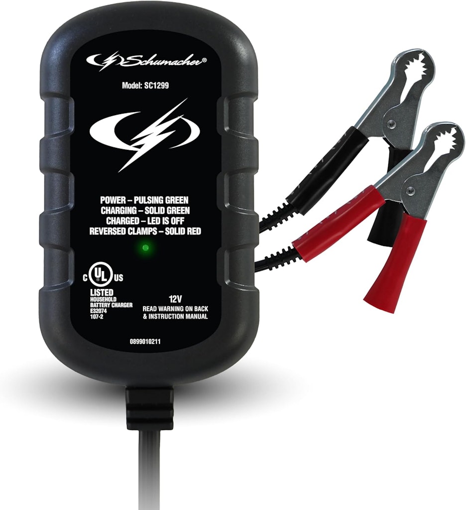 Schumacher 0.8A Car Battery Charger and Maintainer: $13 Schumacher 0.8A Car Battery Charger and Maintainer: $13