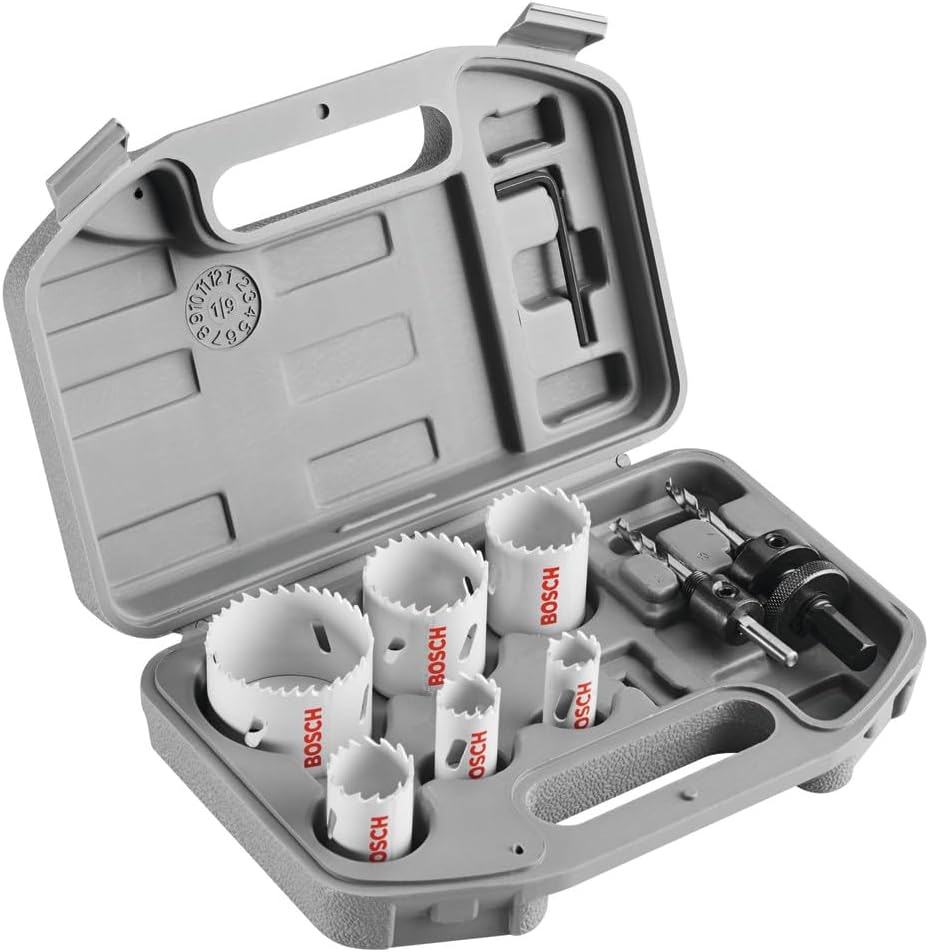 Bosch 9-Piece General-Purpose Bi-Metal Hole Saw Kit: $37.99 Bosch 9-Piece General-Purpose Bi-Metal Hole Saw Kit: $37.99