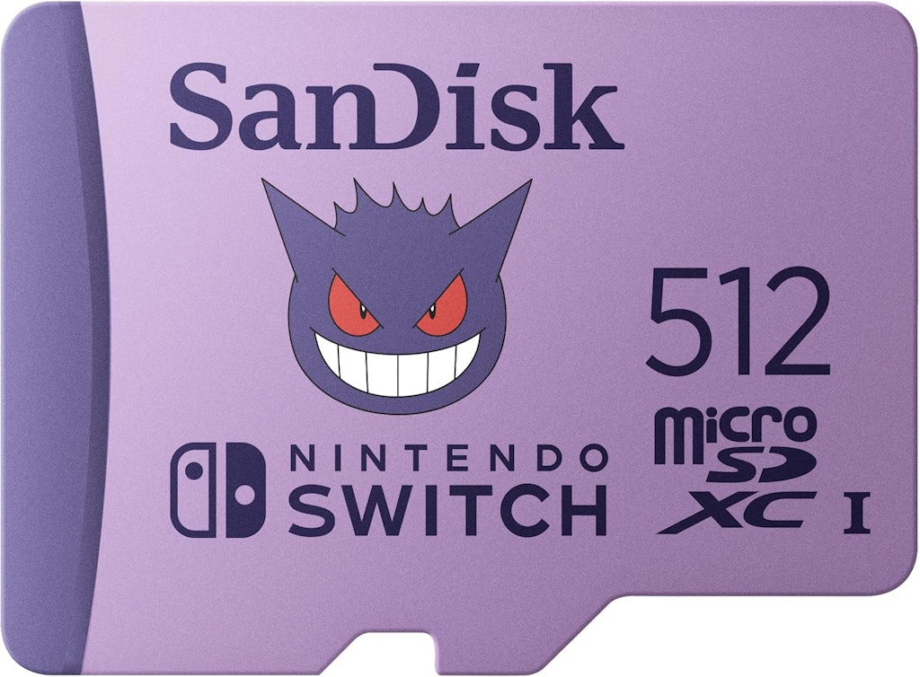SanDisk 512GB Pokémon Gengar microSDXC Card for Nintendo Switch: $51