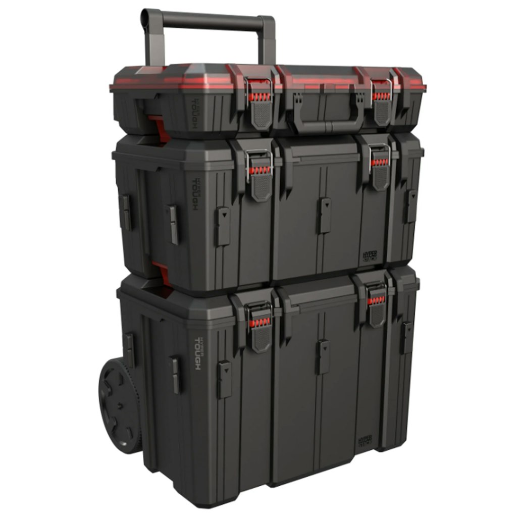 Hyper Tough Hyper Stack 3-Piece Modular Rolling Toolbox System: $59 Hyper Tough Hyper Stack 3-Piece Modular Rolling Toolbox System: $59