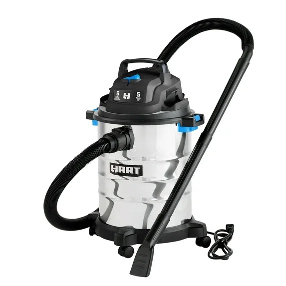 Hart 6-Gallon 5HP Wet/Dry Vacuum: $30