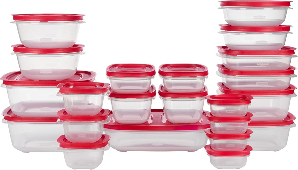 Rubbermaid EasyStore 44-Piece Food Storage Set: $40