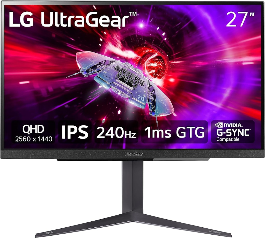 LG 27" UltraGear 1440p FreeSync Gaming Monitor: $255