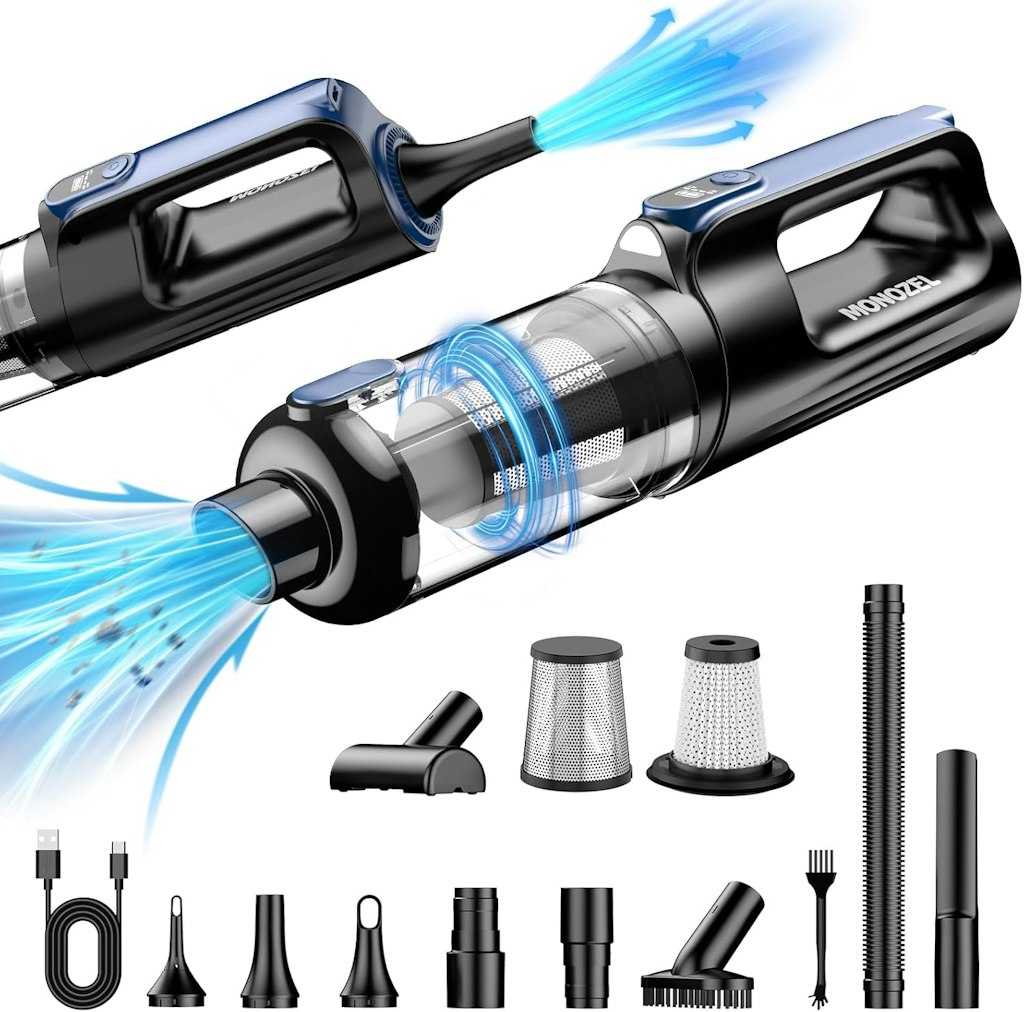 Monozel Portable Cordless Car Vacuum: $19.49 Monozel Portable Cordless Car Vacuum: $19.49