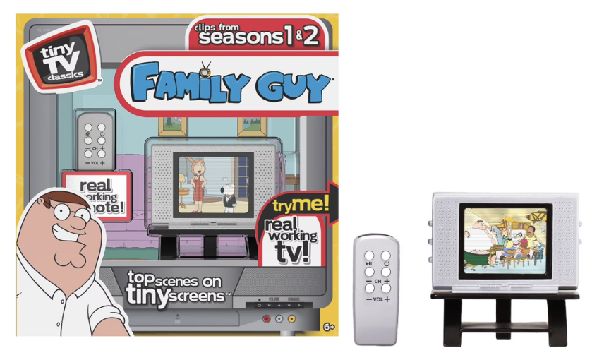 Basic Fun Family Guy Real Working TV w/ Remote: $5
