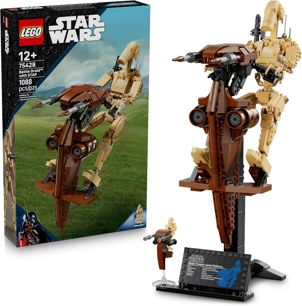 LEGO Star Wars: The Phantom Menace Battle Droid with STAP Toy & Model Kit: $84