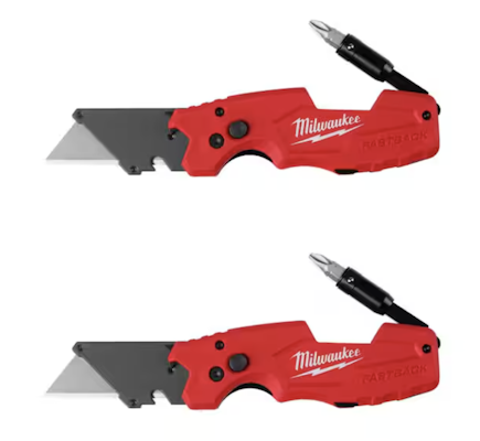 Fastback 6-in-1 Folding Utility Knife w/ General Purpose Blade 2-Pack for $20 + free shipping