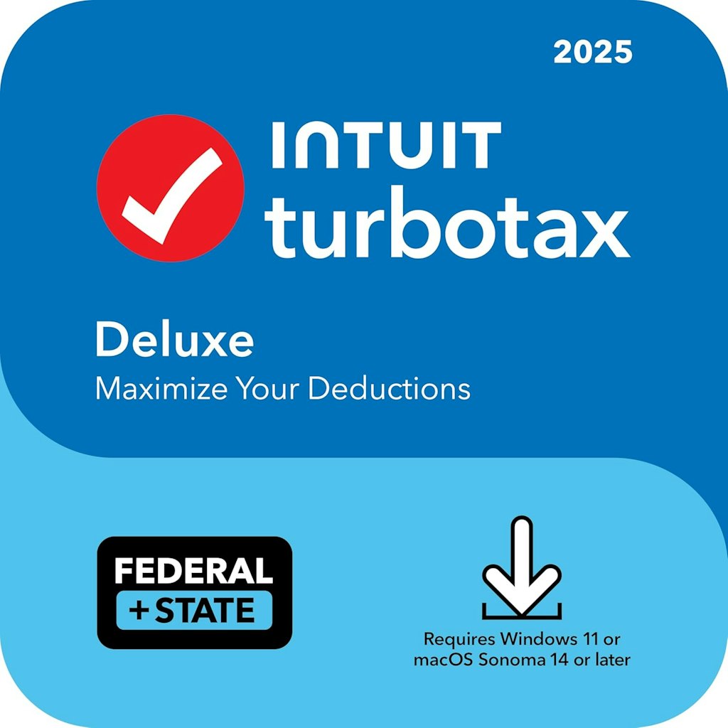 TurboTax Deluxe 2025 Tax Software PC/Mac: $55.99 TurboTax Deluxe 2025 Tax Software PC/Mac: $55.99