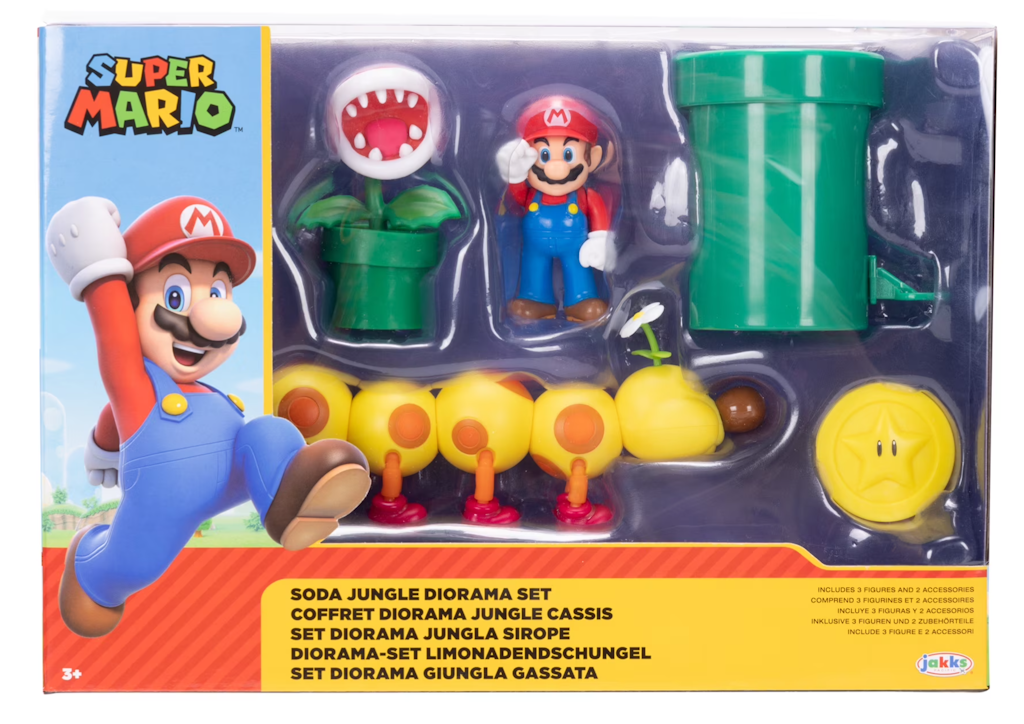 World of Nintendo Super Mario 2.5" Action Figure Playset: $10 World of Nintendo Super Mario 2.5" Action Figure Playset: $10