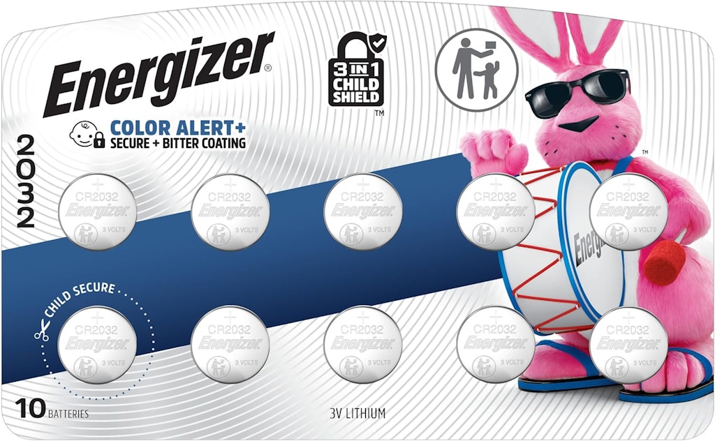 Energizer 2032 Batteries 10 Pack 3V Lithium: $10.49