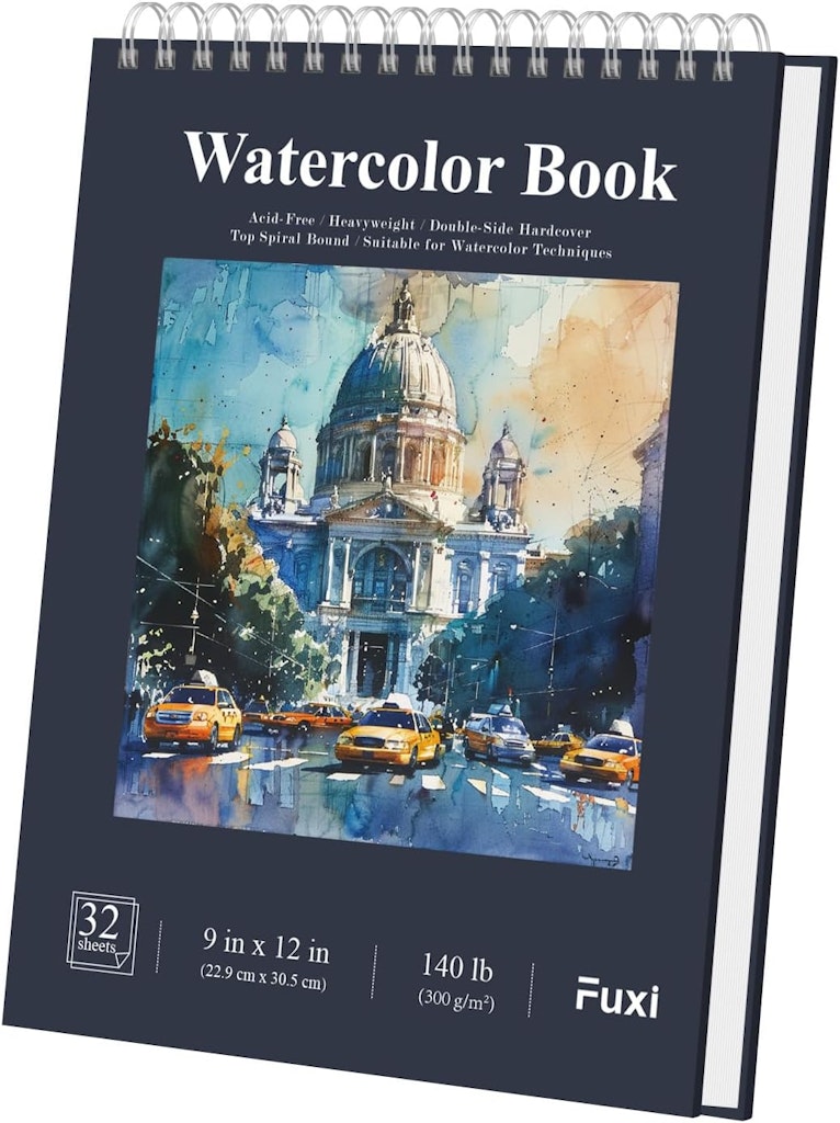10" x 12" 32-Sheet Watercolor Sketchbook: $14
