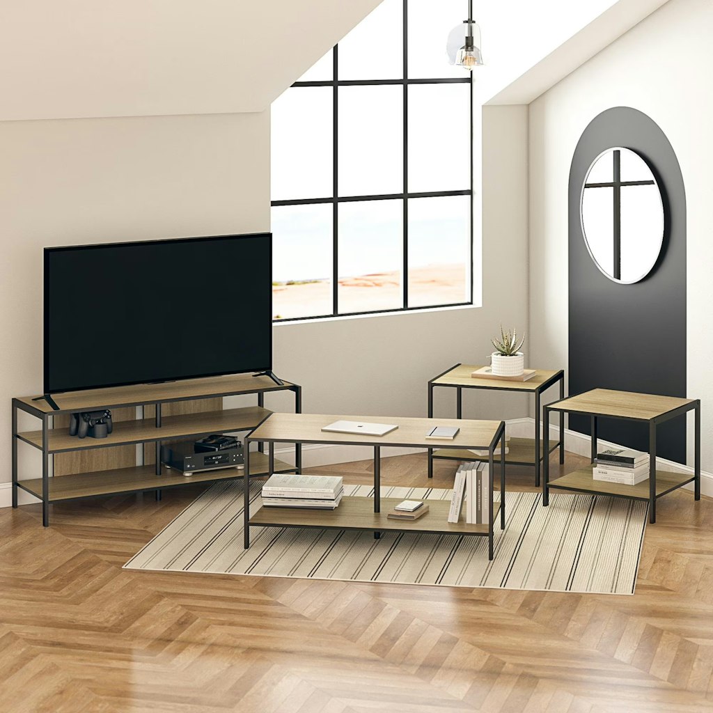 Mainstays 4-Piece Living Room in a Box w/ Reversible Tops: $92