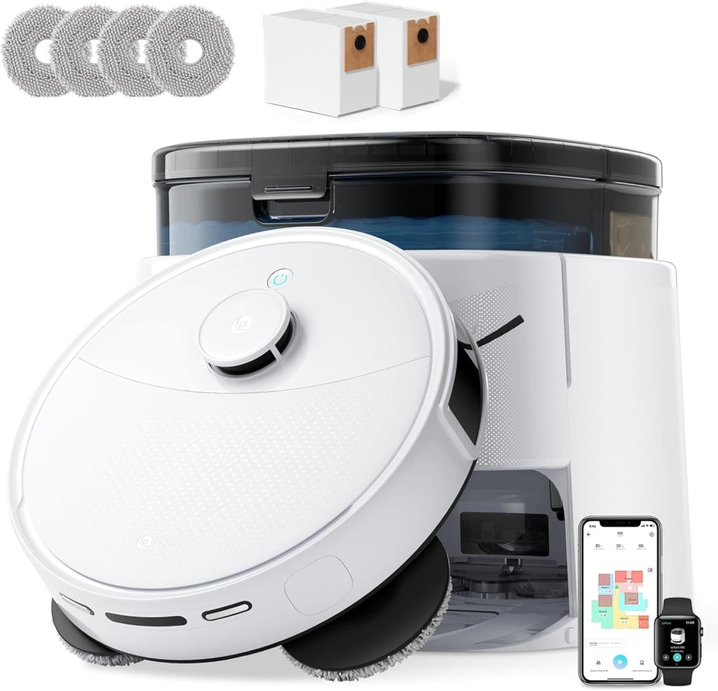 Lefant M3 12,000Pa Robot Mop & Vacuum: $197.99