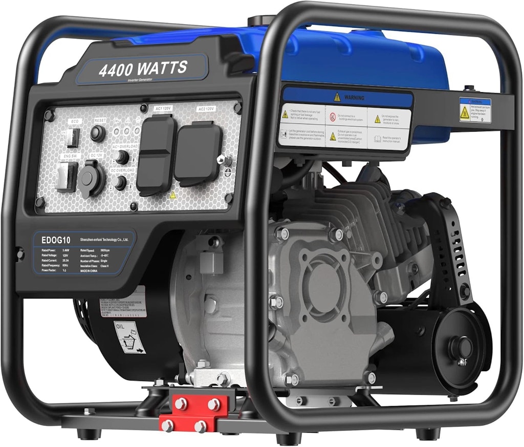 Furden 4,400 Watt Portable Inverter Generator: $289