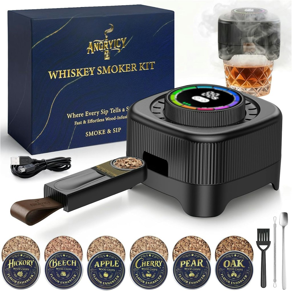 Angryicy Electric Whiskey Smoker Kit with Timer: $16.99