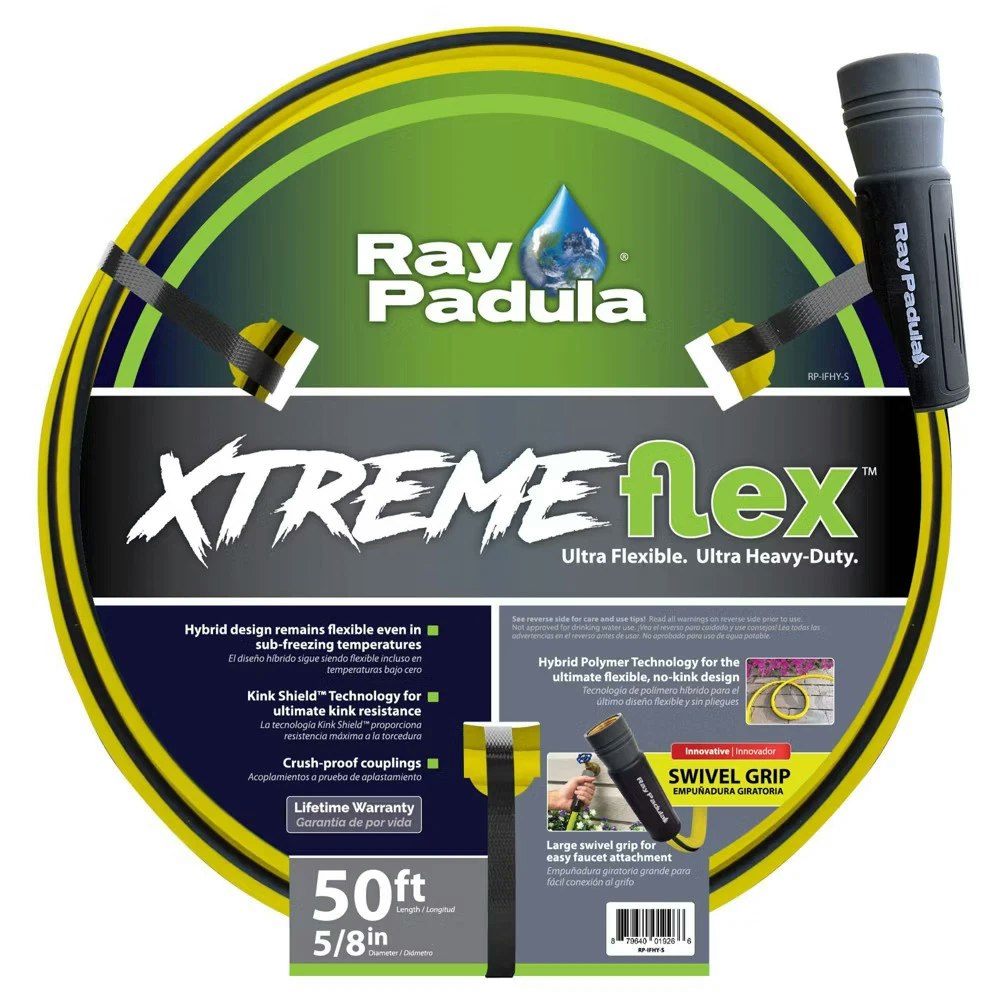 Ray Padula XtremeFlex Ultra Flexible 50-Ft. Heavy Duty Hybrid Garden Hose: $15.99 Ray Padula XtremeFlex Ultra Flexible 50-Ft. Heavy Duty Hybrid Garden Hose: $15.99
