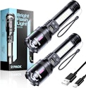 Esgreen LED Rechargeable Flashlights 2-Pack for $12 + free shipping w/ Prime