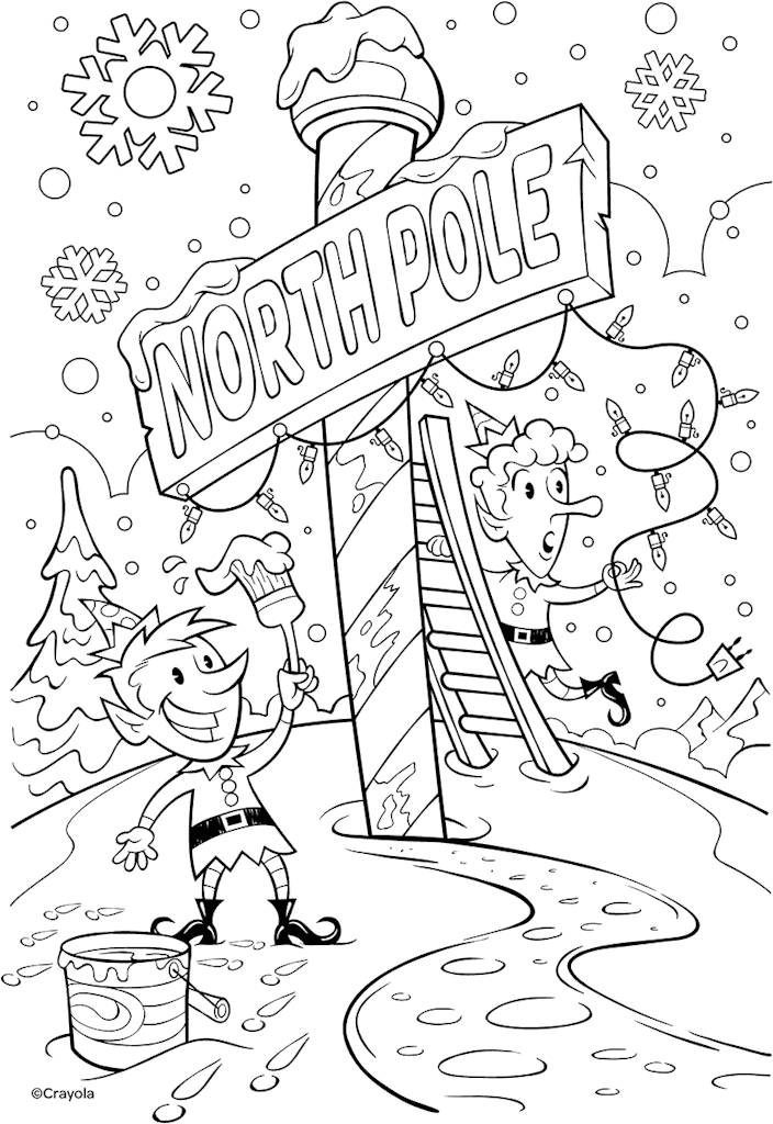 Crayola Holiday Coloring Pages: Free