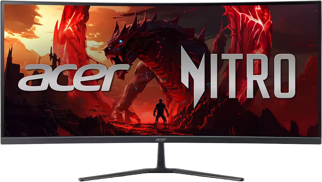 Acer Nitro ED340CUR 34" Ultrawide 1440p HDR 120Hz LED FreeSync Curved Monitor: $209.99