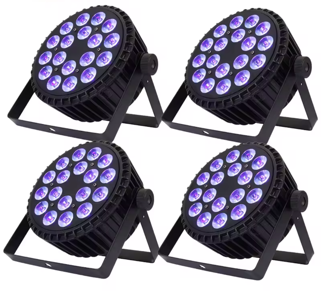 Shehds 18x12W LED Light 4-Pack: $170