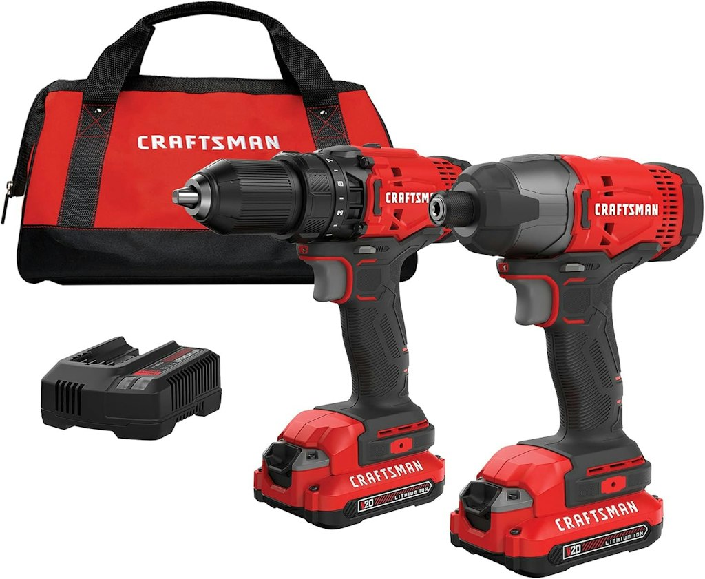 Craftsman V20 MAX Cordless Drill and Impact Driver Combo Kit: $99 Craftsman V20 MAX Cordless Drill and Impact Driver Combo Kit: $99
