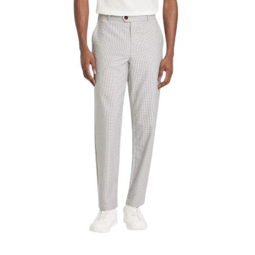 Houston Men's Houndstooth Straight Leg Trousers: $12.99