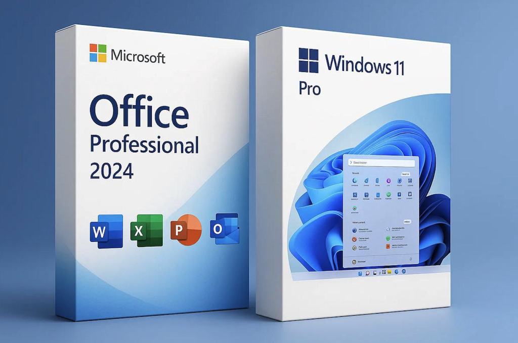 Windows 11 Pro + Microsoft Office Pro 2024 (Lifetime, Digital Download): $13