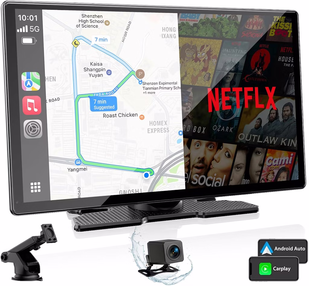 Volam 9" CarPlay Screen w/ 1080p Backup Camera: $77.99 Volam 9" CarPlay Screen w/ 1080p Backup Camera: $77.99
