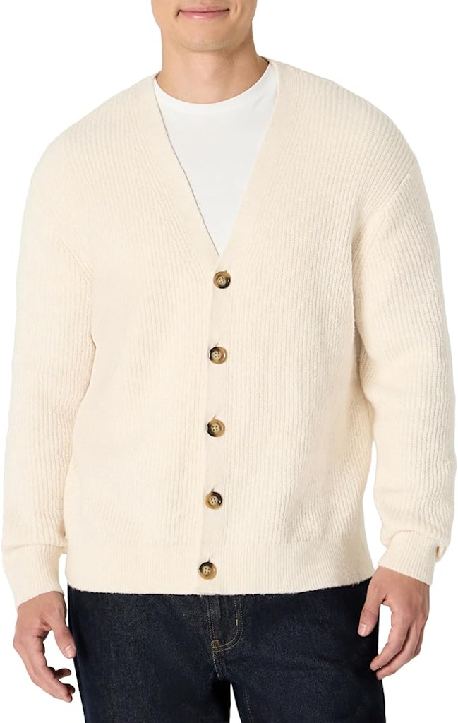 Amazon Essentials Demi's Pick Men's Cardigan: $21 Amazon Essentials Demi's Pick Men's Cardigan: $21
