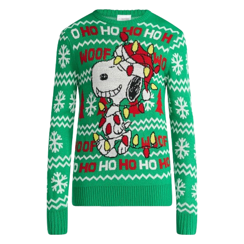 Peanuts Snoopy Men's Christmas Lights Holiday Sweater: $17.99