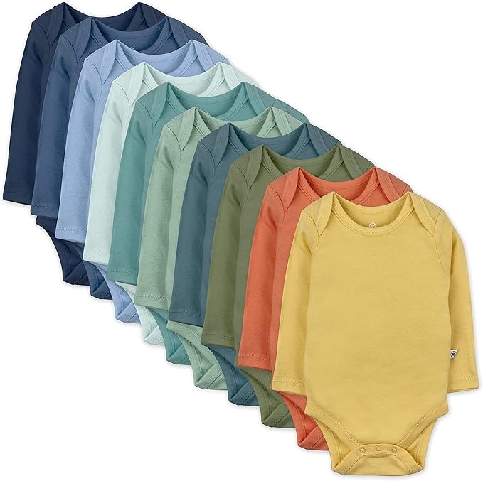 HonestBaby Long Sleeve Bodysuit 10-Pack: $35