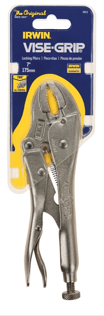 Irwin 7" Original Curved Jaw Locking Plier: $9 Irwin 7" Original Curved Jaw Locking Plier: $9