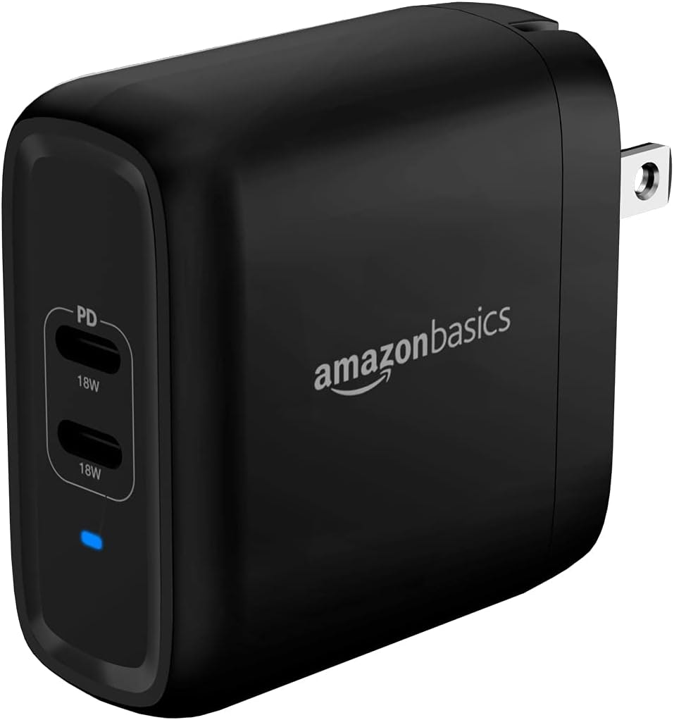 Amazon Basics 36W Two-Port USB-C Wall Charger: $8.02 Amazon Basics 36W Two-Port USB-C Wall Charger: $8.02