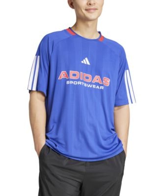adidas Men's Nation Stripe Logo Jersey T-Shirt: $13.93