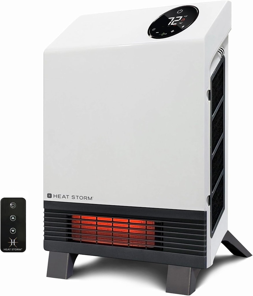 Heat Storm Wave Floor to Wall Infrared Space Heater: $62