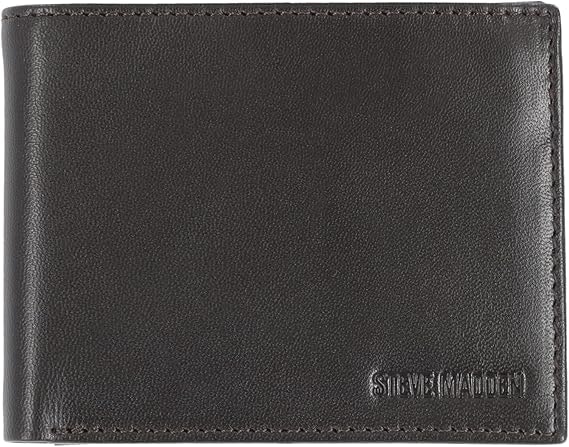 Steve Madden Men's Slim Leather Wallet: $4.65 Steve Madden Men's Slim Leather Wallet: $4.65