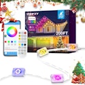Poofzy 200-Foot Permanent Outdoor RGB+IC Smart Lights for $72 + free shipping